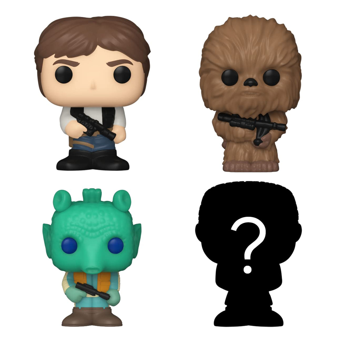 Funko Bitty POP! 4 Pack Star Wars: Han Solo 4-Pack - Han Solo, Chewbacca