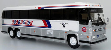 Iconic Replicas MCI MC12 Coach Grey Goose A Greyhound Canada Company 1:87-HO Scale New in The Box