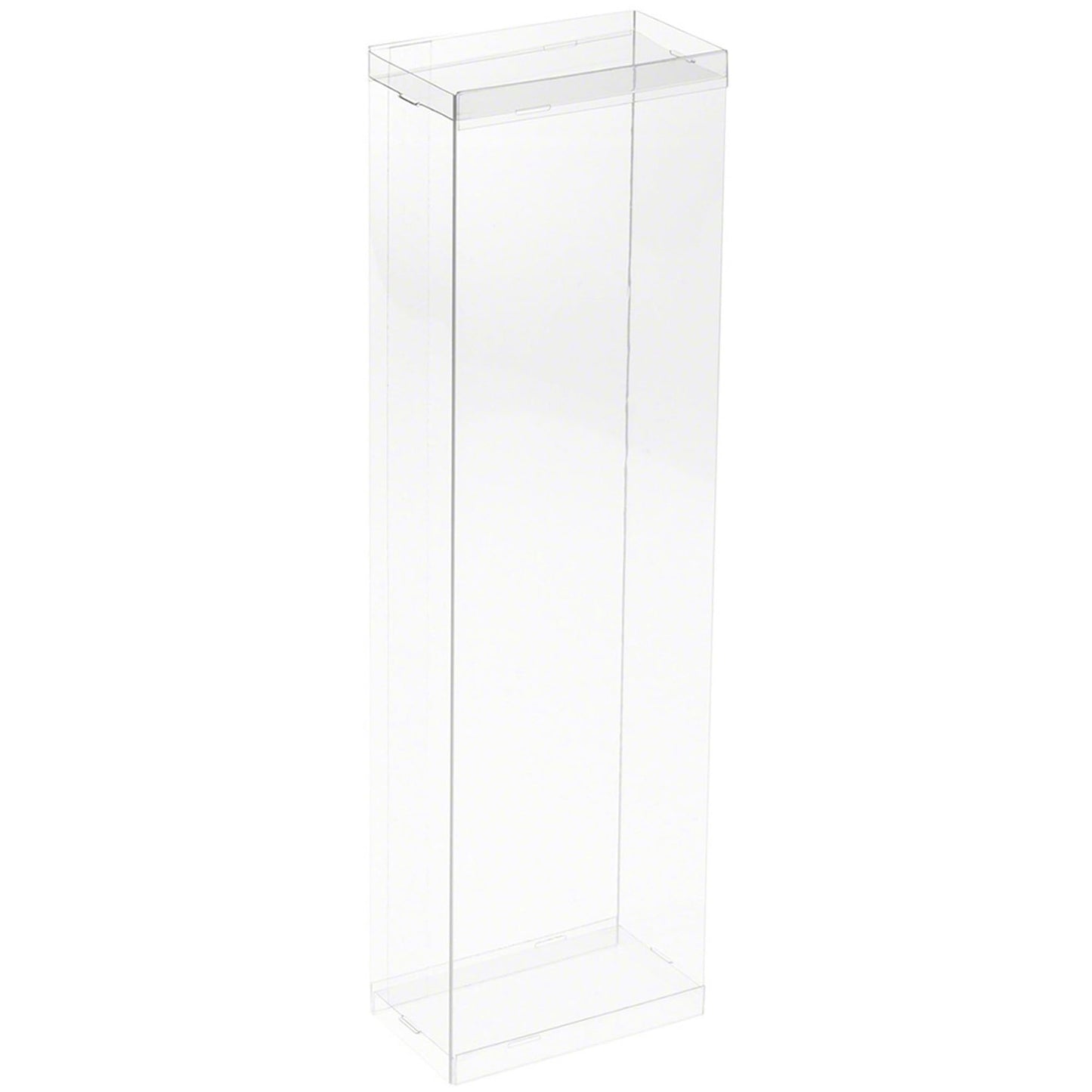DollSafe Clear Folding Display Box for 11-12.5 inch Dolls and Action Figures, 4" W x 2.25" D x 13" H