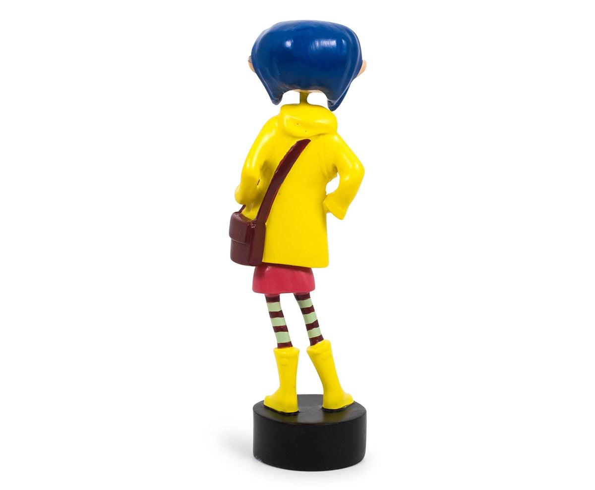 Surreal Entertainment Coraline in Rain Coat PVC Bobble Figure for Adults Only | Collectible Bobblehead Action Figure, Desk Toy Accessories | 5 Inches