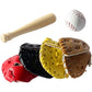 3Pcs Dollhouse Baseball Set, Khaki with Glove, 1/12 Scale Miniature Accessories