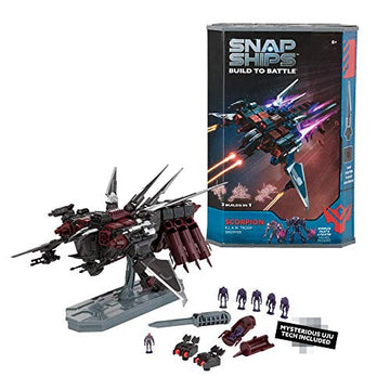 Snap Ships - Scorpion K.L.A.W. Troop Dropper - Construction Toy for Custom Building and Battle Play - Ages 8+