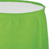 Creative Converting Plastic Table Skirt, 14-Feet, Fresh Lime