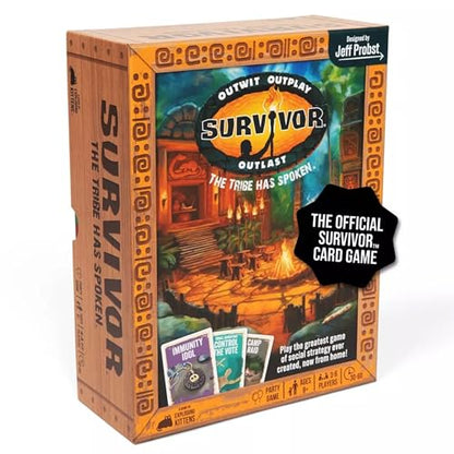 Exploding Kittens Survivor: The Tribe Has Spoken 3-6 Players - Ages 8+ - 30 Minutes to Play - Official Card Game for Survivor Fans - Family Game