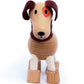 Dog Wooden Animal Toys for Toddler, Fun and Posable Wooden Farm Toy, Wooden Toys, Wood Farm Animals, Early Education Boys and Girl, Bendable Figures