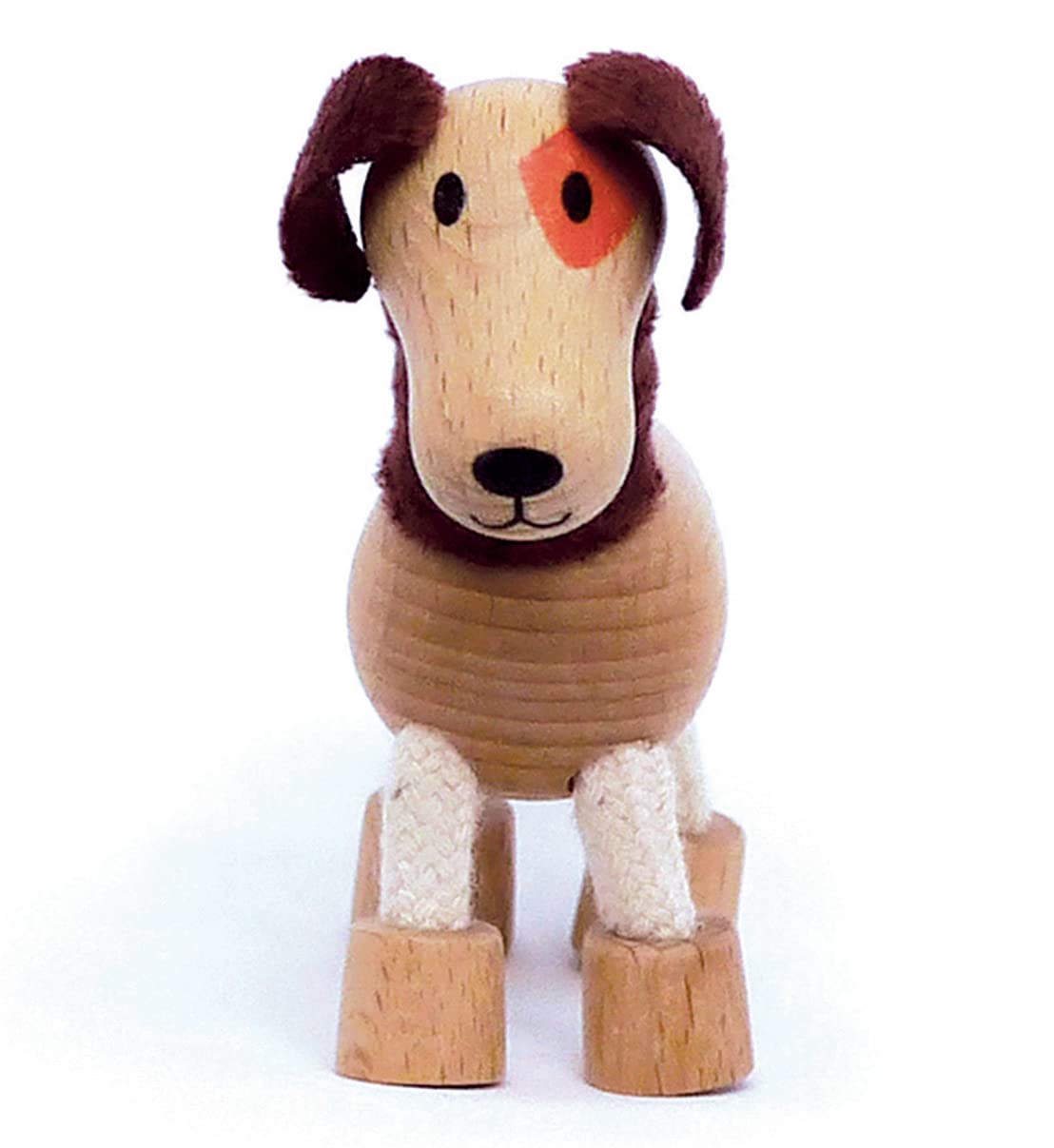 Dog Wooden Animal Toys for Toddler, Fun and Posable Wooden Farm Toy, Wooden Toys, Wood Farm Animals, Early Education Boys and Girl, Bendable Figures