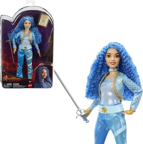 Mattel Disney Descendants: The Rise of Red Fashion Doll & Accessory, Princess Chloe Charming, Daughter of Cinderella with Movie-Inspired Clothes &