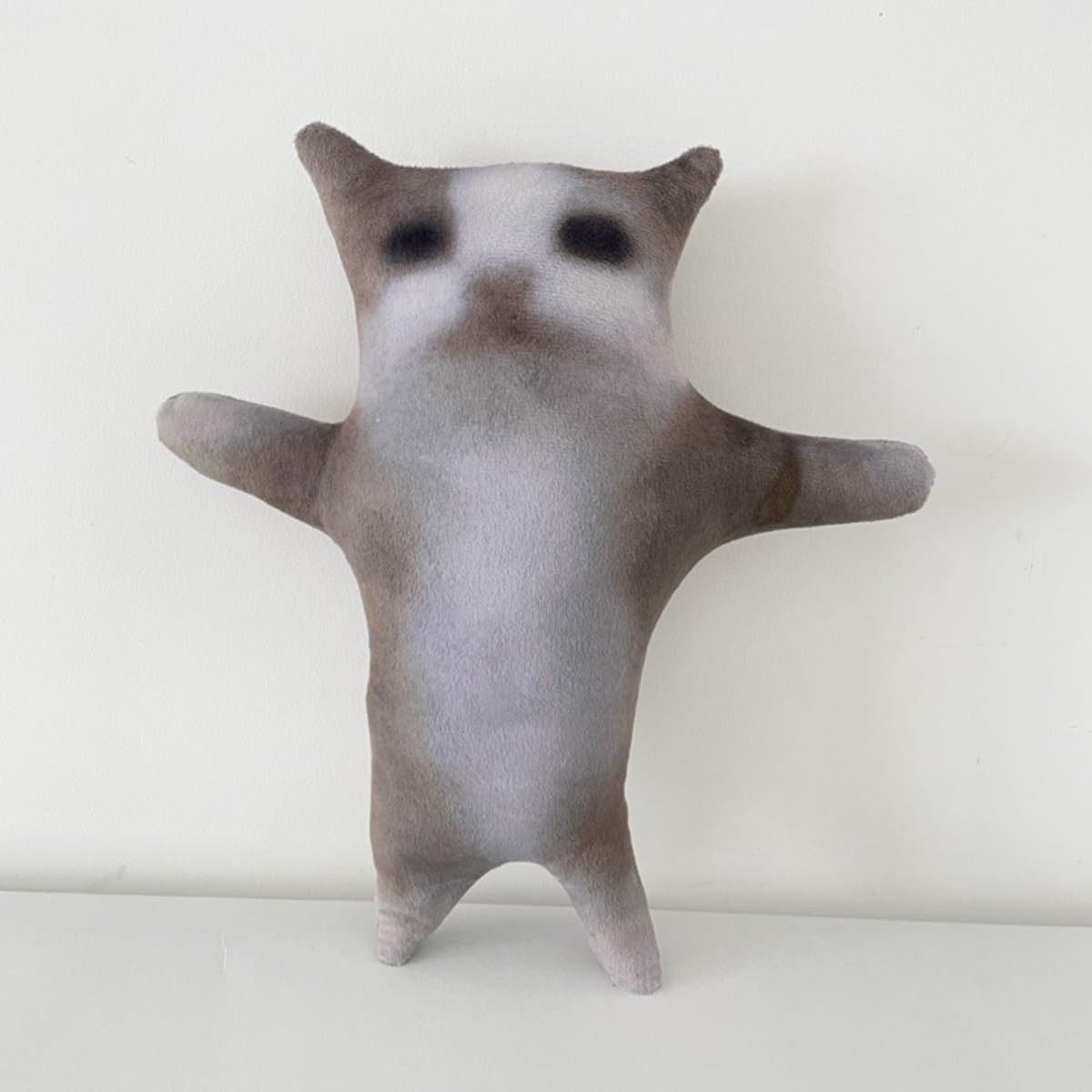 HWHXCZYH Cat Plush-Toy - 30 Cm, Grey,Cute- Stuffed Animal - Adorable Anime Design - Soft and Cuddly Perfect Christmas, Halloween, or New Year's Gift