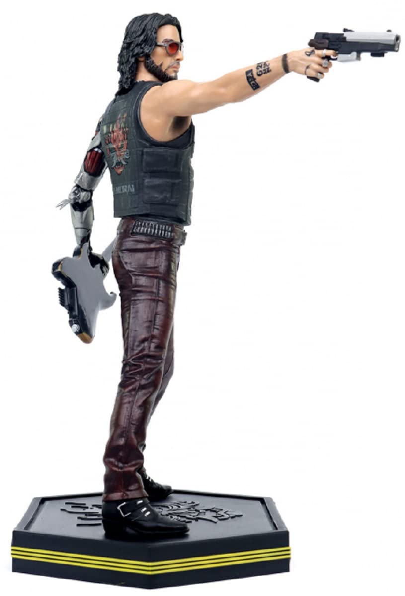 Cyberpunk 2077 Johnny Silverhand Figure, Multicolor, 9.5 inches