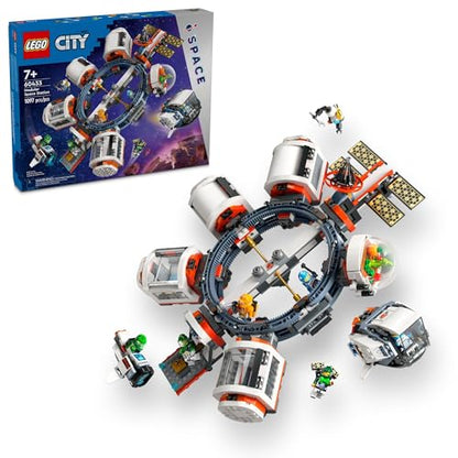 LEGO City Modular Space Station STEM Toy, Modular Exploration Science Toy with 6 Astronaut Minifigures, Gifts for Boys, Girls, and Kids Ages 7 and Up