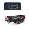 Wodoochey 1/18 Scale Semi-Trailer Flatbed, Compatible with 770S 6x4 Heavy Duty Tractor Truck with Rear Wheel Drive, Adult Collectible Model