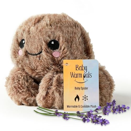 Warm Pals Baby Spider, Small 3x5 Microwavable Comfort, Heated Plushie for Warmth, Calming Anxiety, Relaxing Bedtime Snuggles and Cozy Toys for Kids