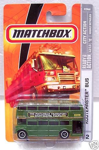 Matchbox 2009 Routemaster Bus # 52, City Action, 1:64 Scale.