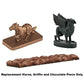 Replacement Parts for Thomas Wooden Railway Brendam Bay Shipping Deluxe Set - Y4496 ~ Replacement Horse, Griffin Figures and Pretend Chocolate Piece