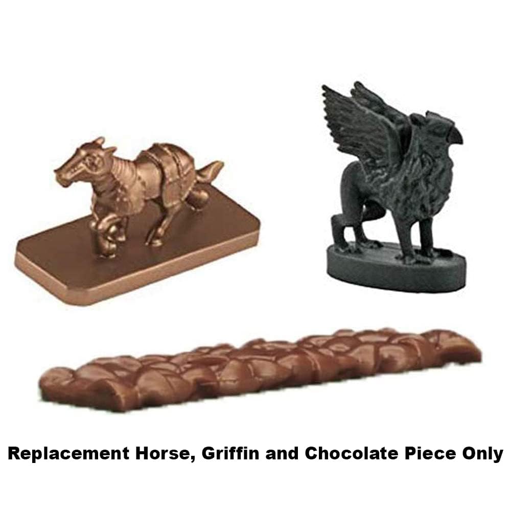 Replacement Parts for Thomas Wooden Railway Brendam Bay Shipping Deluxe Set - Y4496 ~ Replacement Horse, Griffin Figures and Pretend Chocolate Piece