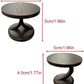 Black 1:12 Model Miniature End Table Dollhouses Living Room Metal Table Furniture Dollhouses Decoration Display Accessories, DIY Doll House Kit
