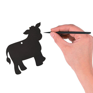 Farm Animal Magic Scratch - 3 1/2" - 5 1/2" x 4 1/2" - 5 1/2" - Crafts for Kids and Fun Home Activities