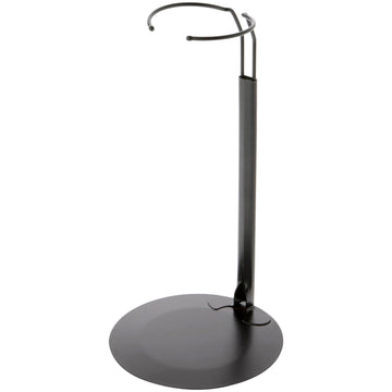 Plymor DSP-90B Black Adjustable Doll Stand, fits 15, 16, 17, 18, 19, 20, and 21 inch Dolls, Waist is 3" - 4" wide, 8" - 11" around, Pack of 2