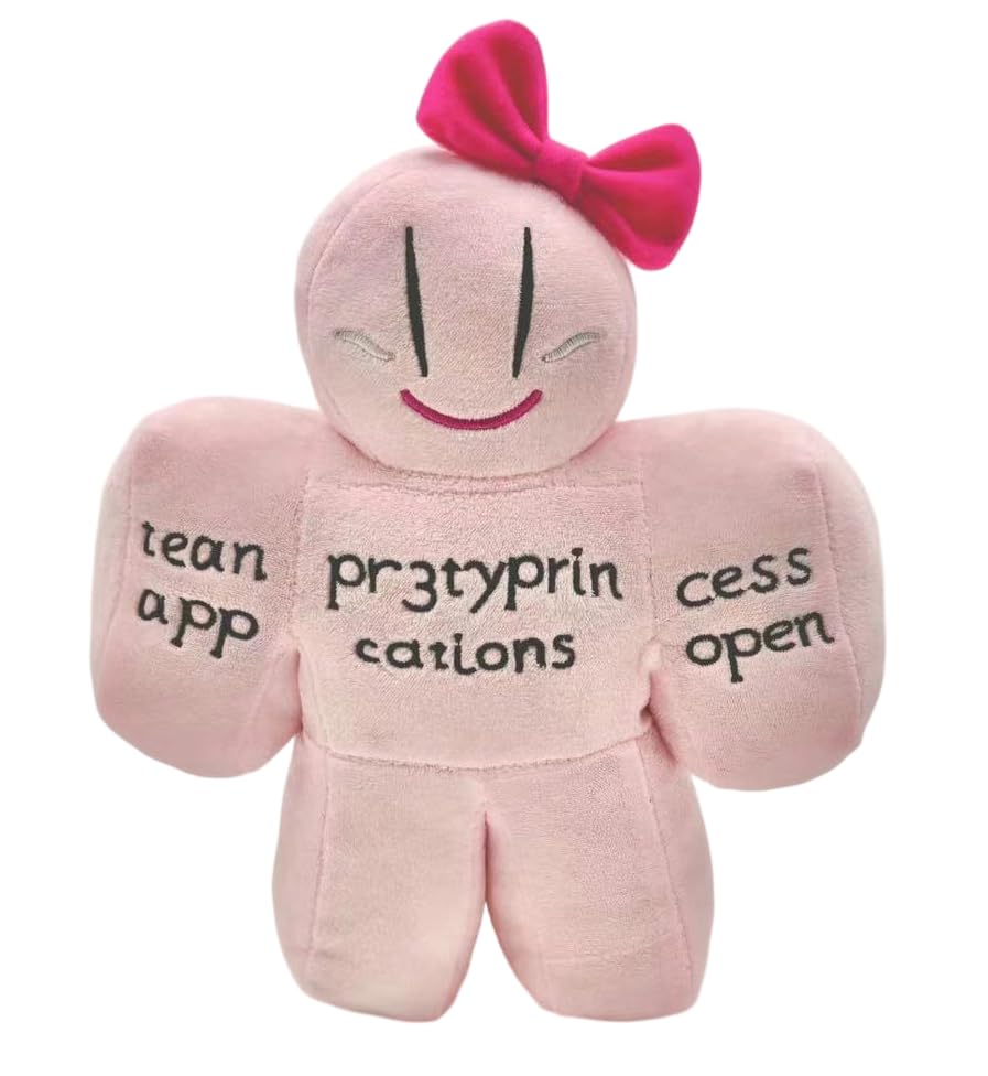 GUUZOGG 9.8 Inch Pr3typriincess Plush Toy, c00lkidd Skin Plushies, Stuffed Figure Pillow for Home Decor, Collectible Gift for Video Game Fans Kids