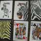 Zebra Deck Playing Cards by Bicycle Black White Striped