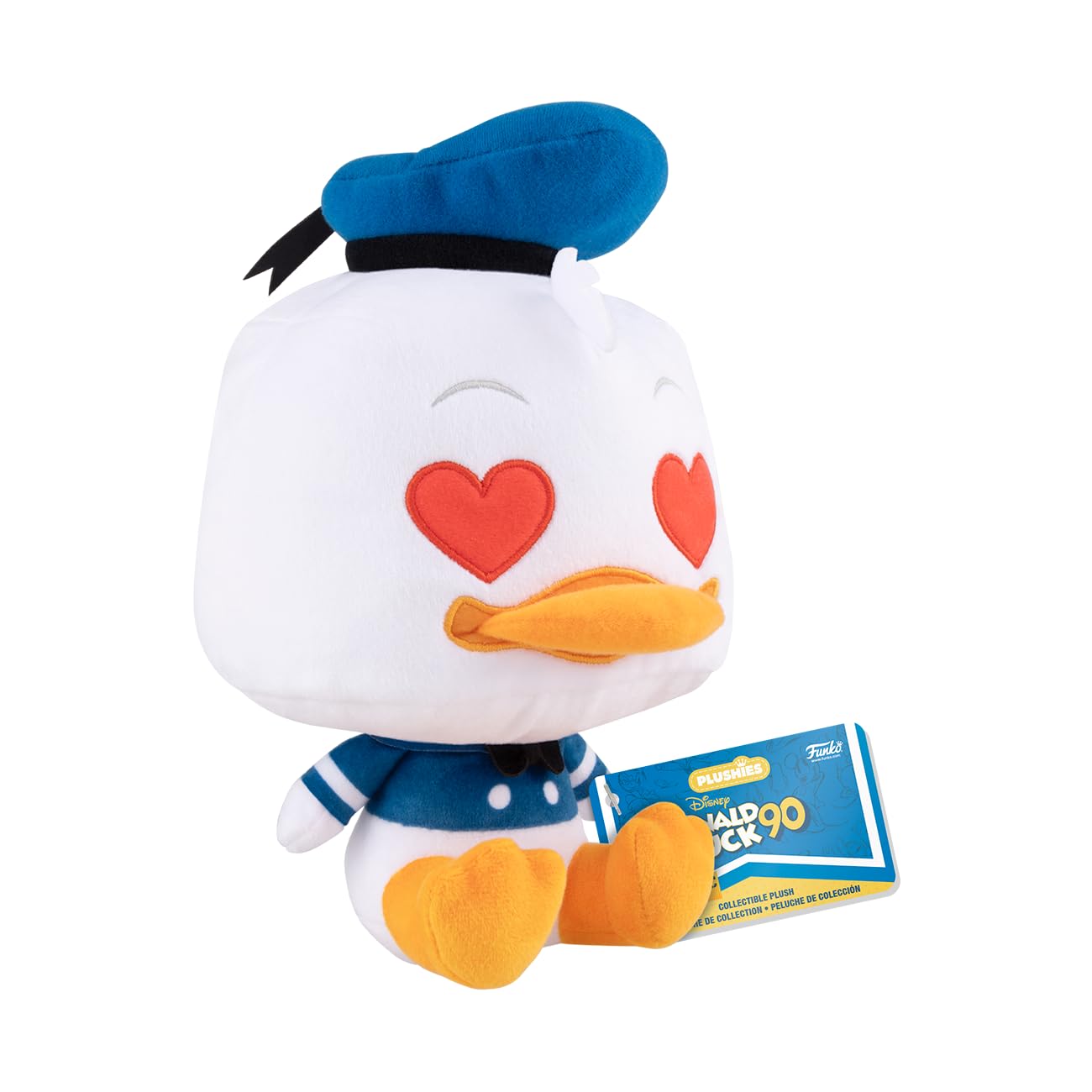 Funko Pop! Plush: Donald Duck 90th Anniversary - Donald Duck with Heart Eyes, 7"