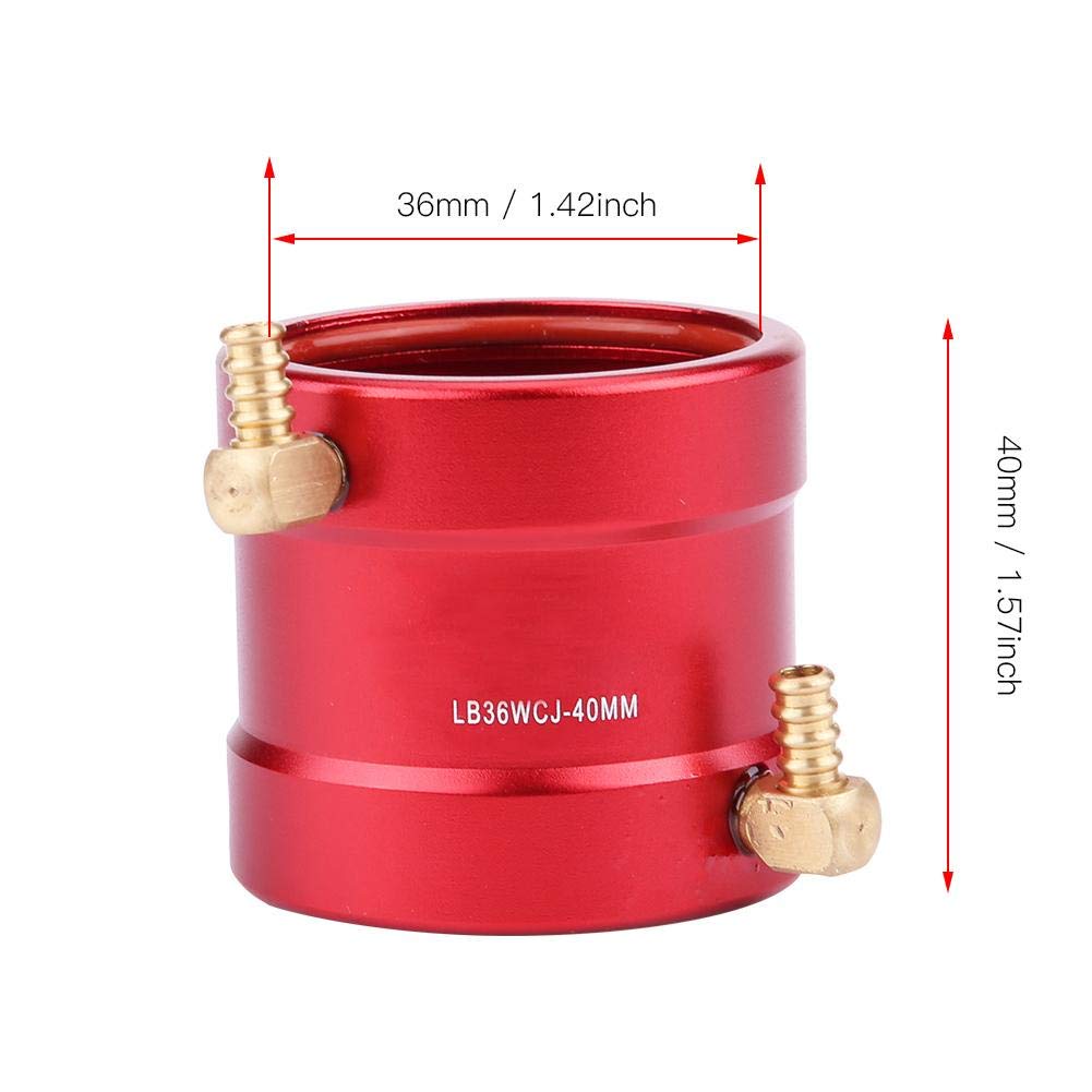Bewinner RC Boat Water Cooling Tubing, RC Model Boat Accessory, Motor Water Cooling Jacket, 36mm-40mm Metal Parts for RC Motors, Universal Fit