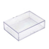 Gary Plastic Packaging 10-Pack Clear Acrylic Card Storage Boxes with Lids - Holds 52 Playing Cards or 50 Standard Trading Cards Each, Stackable