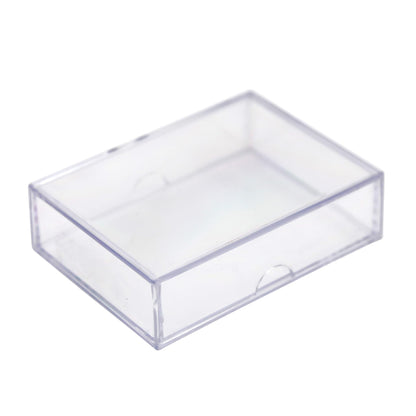 Gary Plastic Packaging 10-Pack Clear Acrylic Card Storage Boxes with Lids - Holds 52 Playing Cards or 50 Standard Trading Cards Each, Stackable