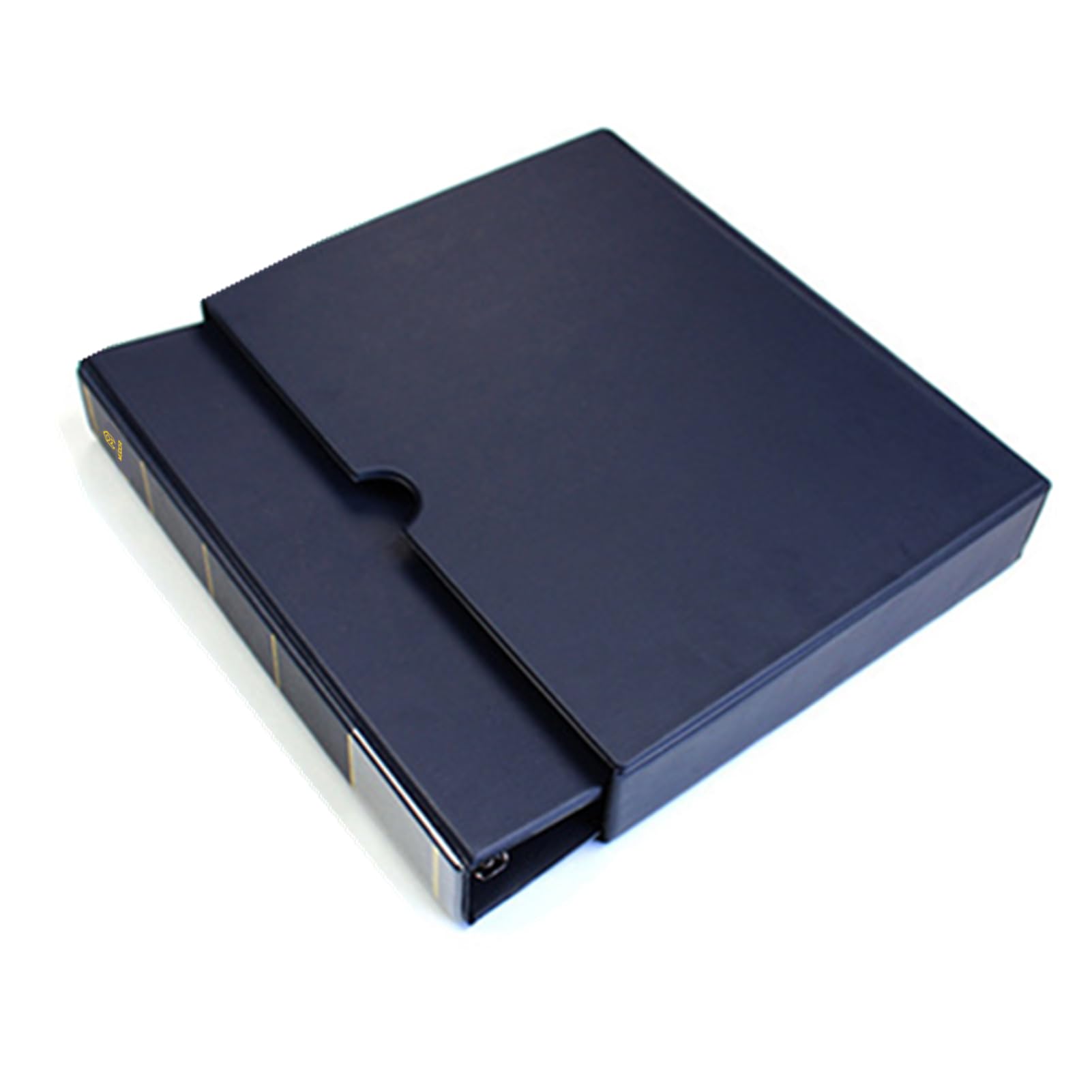 MUDOR Stamp Binder with Slipcase, Empty Stamp Collecting Albums, Blue