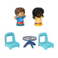 F-Price Fisher-Price Little People Card Game Figure Set - HHR45 ~ Includes 2 Little People Figures, 2 Chairs and a Table with Card Game and Cupcake