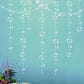 Decor365 Under The Sea Party Decorations Bubble Garland Backdrop Mermaid Birthday Party Decorations Ocean Theme Streamers Foil Fringe Curtain Pool