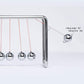 CERROPI Newtons Cradle Pendulum with 7 Balls, Classic Swing Newton Balance Ball, 30+ Sec Swingtime, Science Physics Gadget, Desk Toys & Office Gadgets