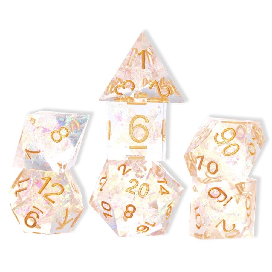 Sirius Dice SDZ001410 Sharp Crystal Fairy Dice - Set of 7