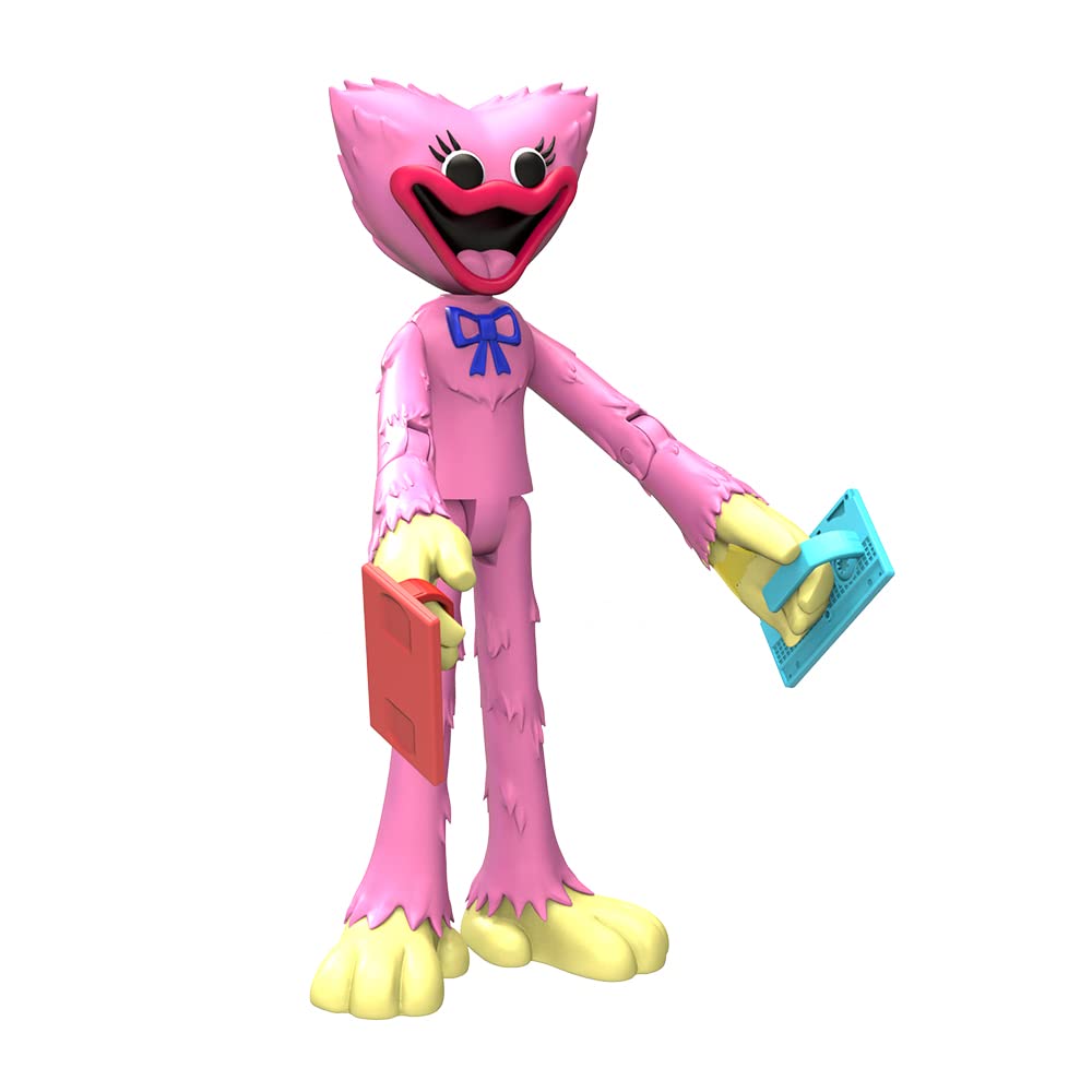 Poppy Playtime Kissy Missy Action Figure (5'' Posable Figure, Series 1) [Officially Licensed] (AF7702)