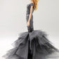 Cora Gu Handmade Silver Dress Fit 12 inch Doll and Doll Not Included