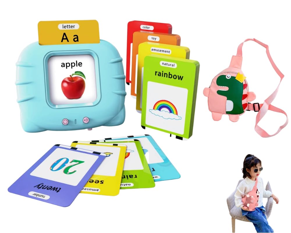 Talking Flash Cards,Kids Toddler Flash Cards with 224 Sight Words,Montessori Toys,Autism Sensory Toys,Speech Therapy,Learning Educational Gifts