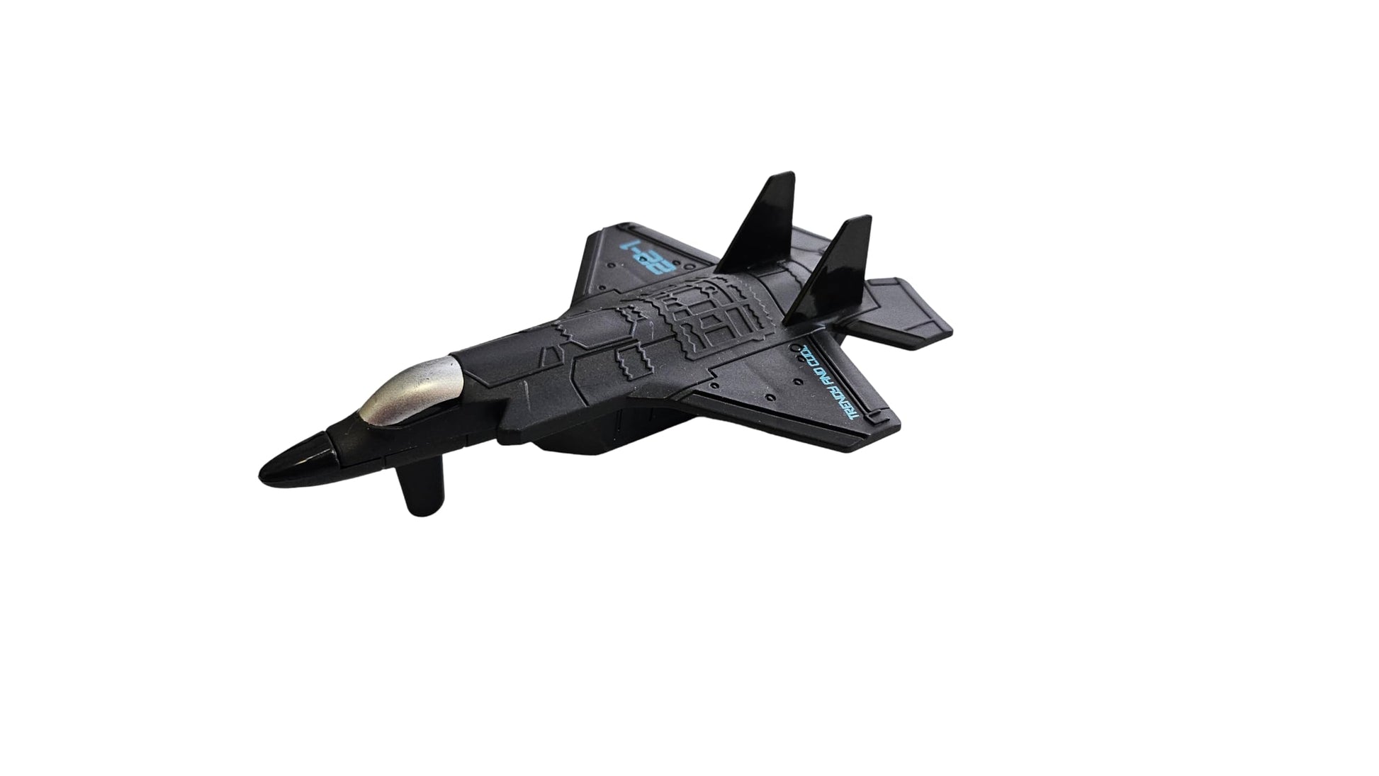 Toy Essentials 12 Piece Large Black Pull-Back and Release Action Fighter Jet Set, 3.5 Inches