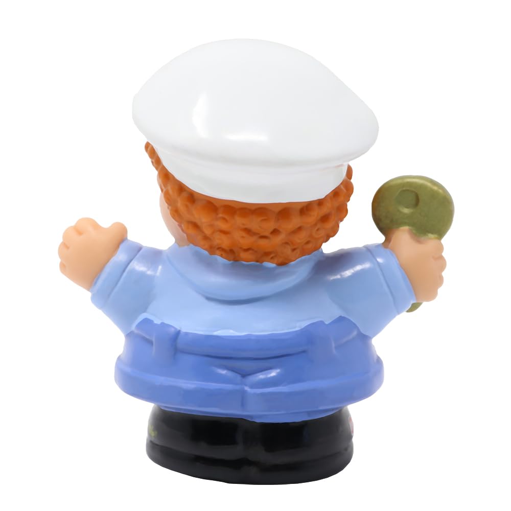 Fisher-Price Replacement Part for Collectible Little People Airport Parking Garage Mall Playset G8129 - Replacement Valet Parking Attendant Red Curly