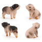 DOYIFUN 4 Pcs Realistic Farm Pig Animals Model Figure Toy Set,Barn Farm Pig Figurines Collection Playset with Farm Keepers, Preschool Science