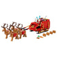 LEGO Santa's Sleigh - Building Toys for Kids, Boys & Girls, Ages 9+ - Indoor Christmas Decorations for Home W/Santa Claus Figurine & Reindeer - Gifts