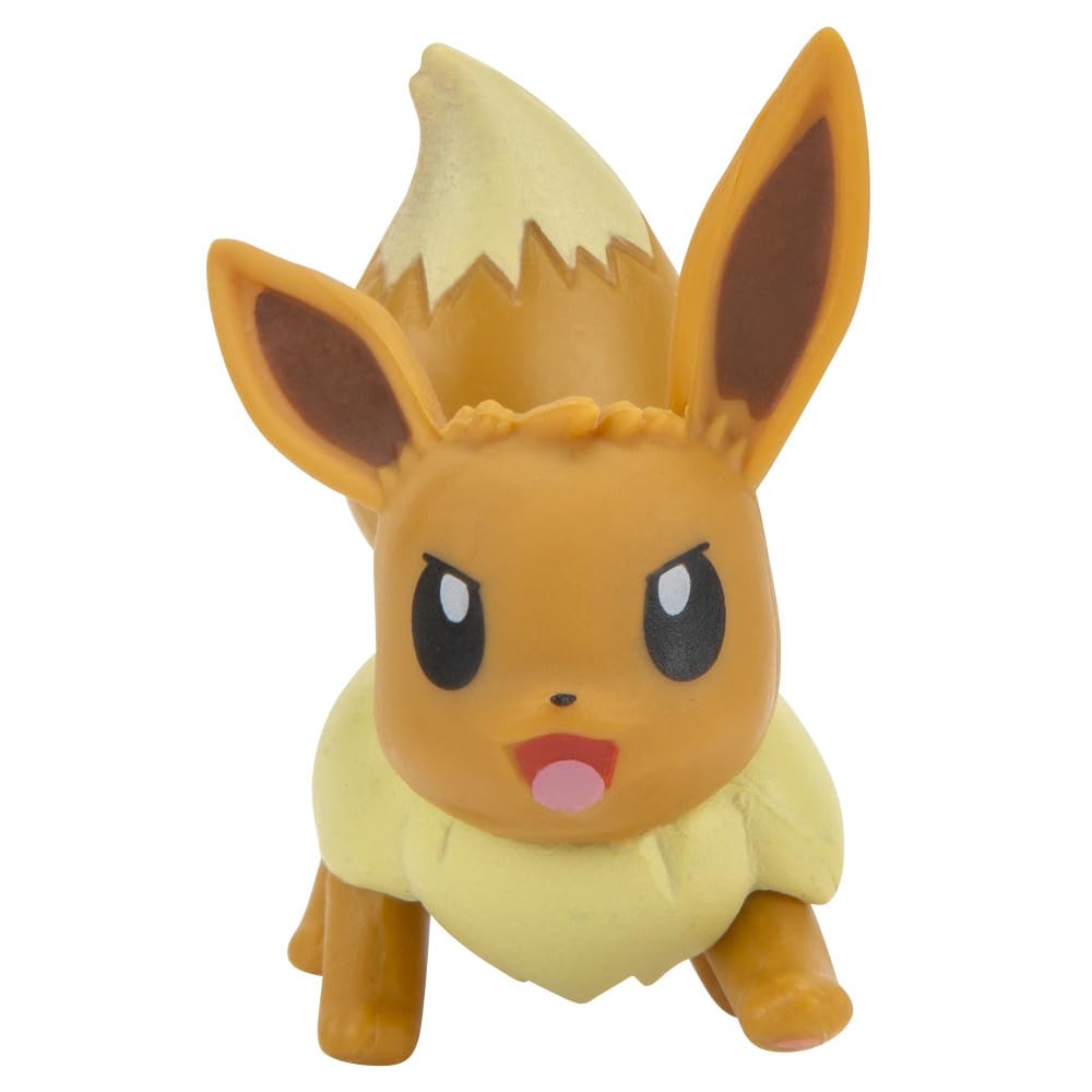 Pokemon Figure Battle Ready! 8-Pack Toy Set - Sword and Shield - 4.5" Ponyta & 2" Pikachu, Eevee, Wooloo, Sneasel, Yamper, Sirfetch'd, Morpeko - Gift