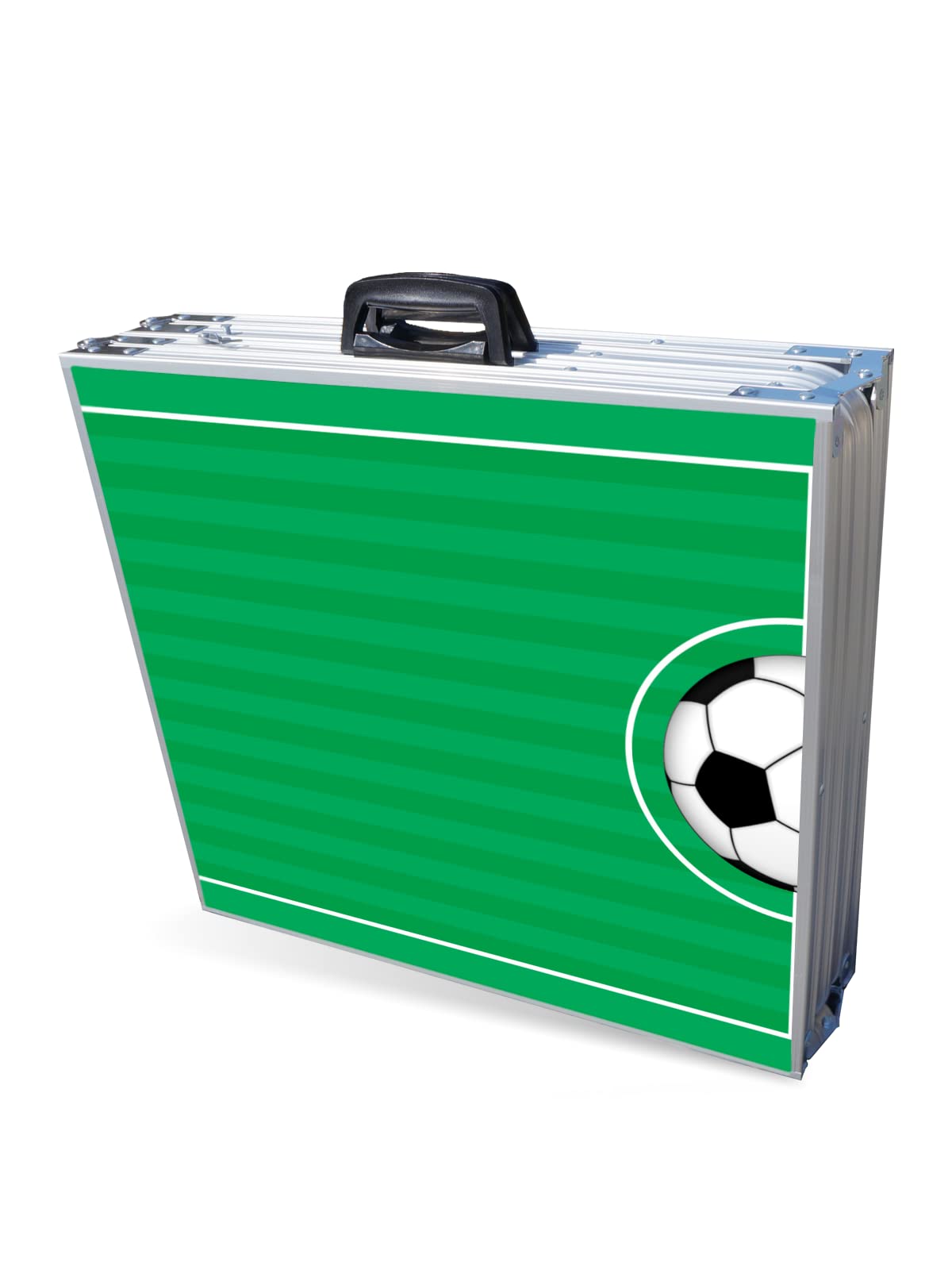 PARTYPONG 8-Foot Folding Beer Pong Table w/Cup Holes - Soccer Field Edition