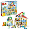LEGO DUPLO Town 3 in 1 Family House 10994 Educational STEM Building Toy Set for Toddlers Ages 3 and Up, for Kids, Car Toy and 3 Floor House Lets The