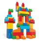 MEGA BLOKS First Builders Deluxe Building Bag Toddler Block Toys Set, Red