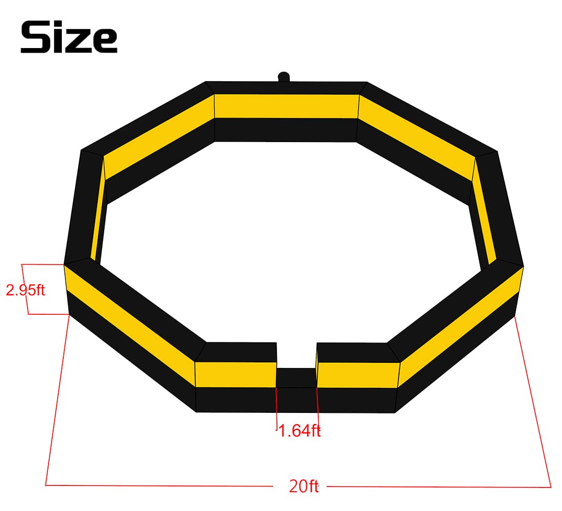 Inflatable Gaga Ball Pit 20FT Portable Gaga Ball Pit Inflatable with Blower for Indoor Outdoor School Family Activities