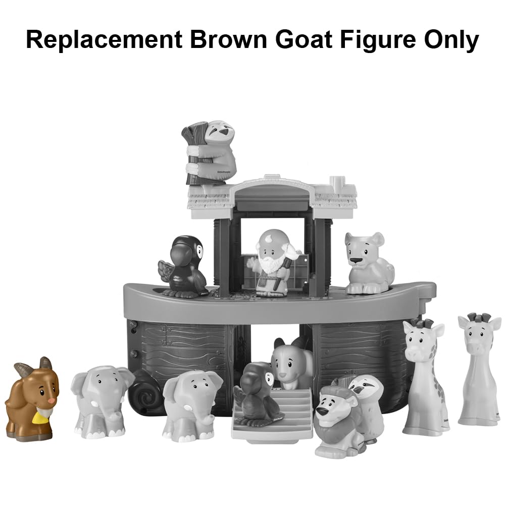 Fisher-Price Replacement Part Little People Noah's Ark Playset HNG03 - Replacement Brown Goat Figure