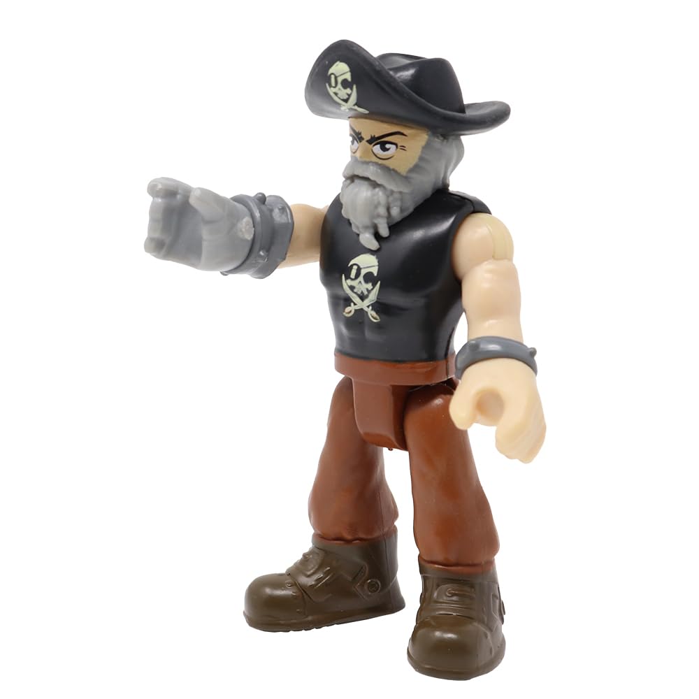 Imaginext Replacement Part for Fisher-Price Pirate-Ship Playset DRY15 and Billy Bones' Boat DHH65 - Replacement Pirate Billy Bones Poseable Figure