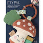 Itzy Ritzy Infant Toy & Teether - Itzy Pal Baby Teething Toy Includes Lovey, Crinkle Sound, Textured Ribbons & Silicone Teether Toy for Newborn