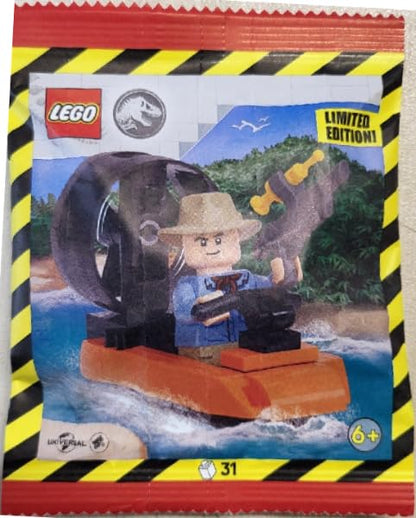 LEGO Jurassic World: Alan Grant with Hovercraft - Ages 6+