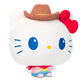 TeeTurtle Cloudheads Cowgirl Hello Kitty Plush - 8-Inch Amazon Exclusive Official Sanrio Stuffed Animal with Embroidered Details - Soft Cuddly Plush